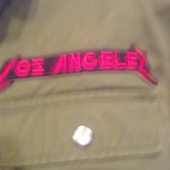 Forever 21 men's army green button-up jacket - Picture 4 of 5